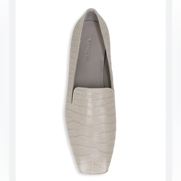 Vince Clark Square-Toe Croc-Embossed Leather Loafers - Picture 1 of 10